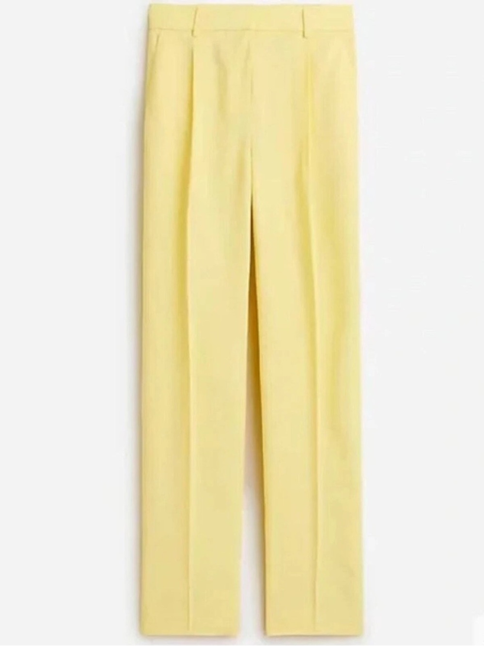 NWOT J Crew Butter Yellow Tapered Essential Pant in Drapey Viscose